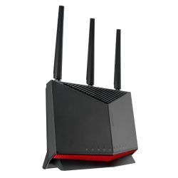 Asus (RT-BE86U) BE6800 Dual Band Wi-Fi 7 Gigabit Router, 10G WAN/LAN, 2.5G Ports, 4K-QAM, MLO, AiMesh, 20G WAN/LAN Capacity Asus (RT-BE86U) BE6800 Dual Band Wi-Fi 7 Gigabit Router, 10G WAN/LAN, 2.5G Ports, 4K-QAM, MLO, AiMesh, 20G WAN/LAN Capacity